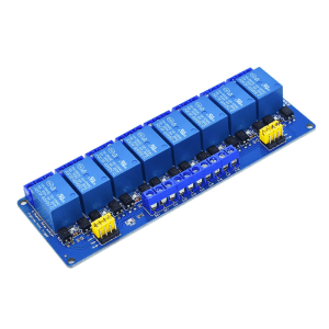 5V 8 Channel Relay Module with Low Level Trigger Optocoupler Blue Board