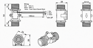 g12 water flow meter