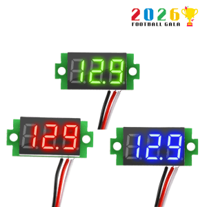 0.36 Inch 4-30V Three-Wire DC Voltmeter Module Panel Mount LED Digital Voltmeter
