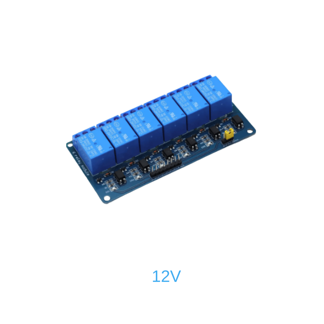 12V 6 Channel Relay Module with Light Coupling Low Level Trigger Optocoupler