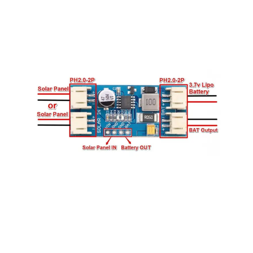 Efficient CN3791 MPPT Solar Charger Module 6 Single Cell Li-ion Charger