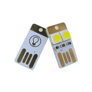 usb double sided led card light