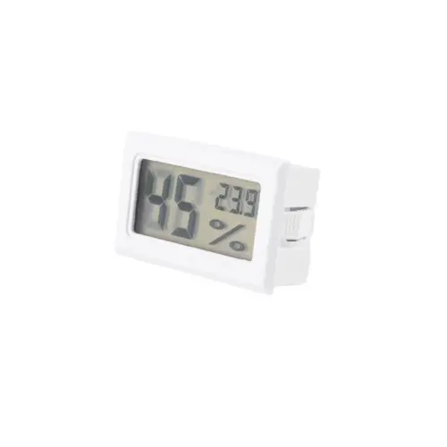 Digital Temperature Humidity Meter FY-11 LCD Thermometer Hygrometer 4 Indoor Temperature Humidity Monitor White