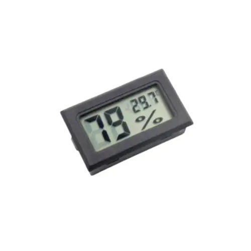 Digital Temperature Humidity Meter FY-11 LCD Thermometer Hygrometer 3 LCD Temperature Humidity Meter Black